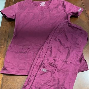 Cherokee maroon scrubs